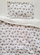 Set chăn ga gối đệm bằng vải muslin vải xô mềm mại